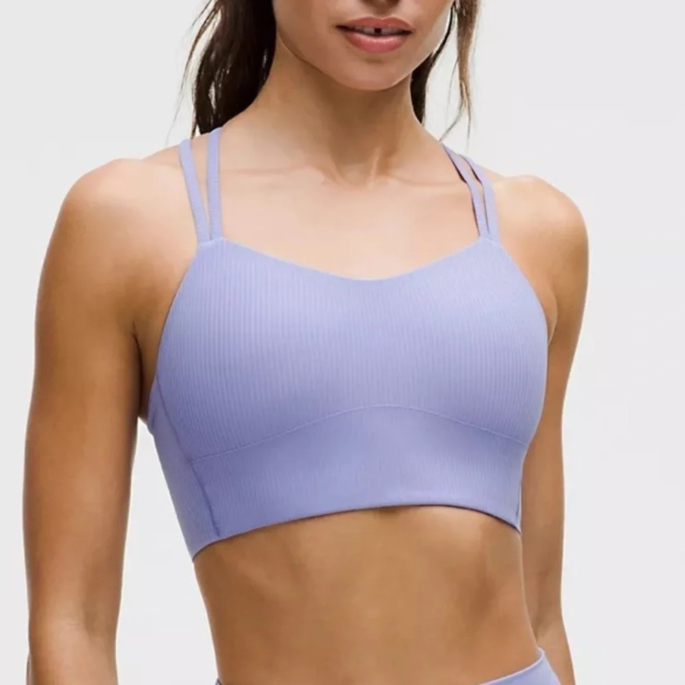 Lululemon like a cloud ribbed longline bra